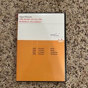 Sogyal Rinpoche DVD The Heart of All the Buddha’s Teachings Rigpa Link 11 2008